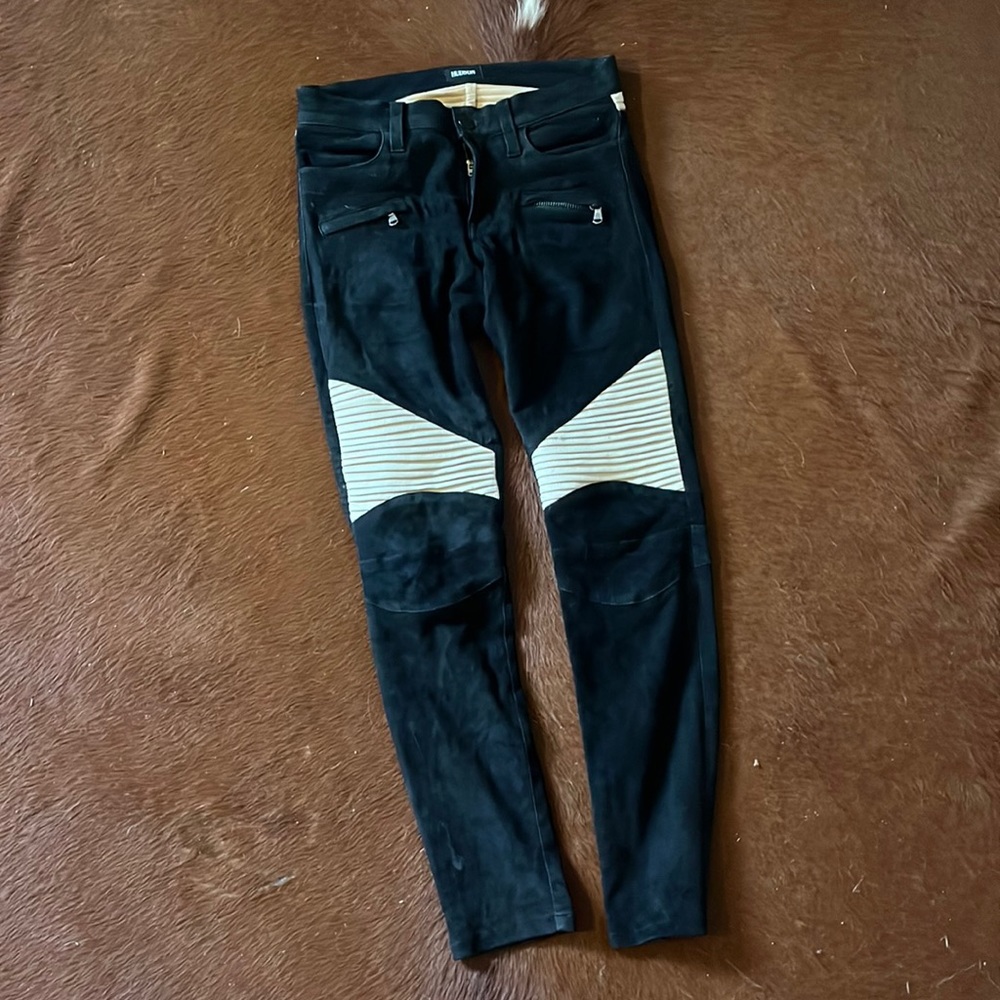 Hudson French Lambskin Moto pants